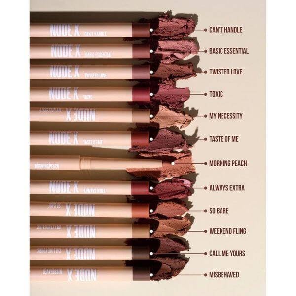 Retractable Waterproof Lip Liner with Built-in Sharpener by Beauty Creations NUDEX Collection (No Shame 06)