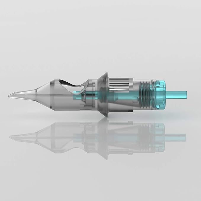 STIGMA Aquamarine Knight Disposable Tattoo Cartridge Needles Tattoo Cartridges Assorted Sizes 50pcs of Round Liner #12(1203RL 1205RL 1207RL 1209RL 1211RL) 0.3mm EN02B-50KIT-E