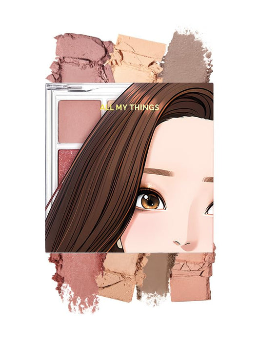 AMTS True Beauty Dear Rose Eyeshadow Palette, Matte