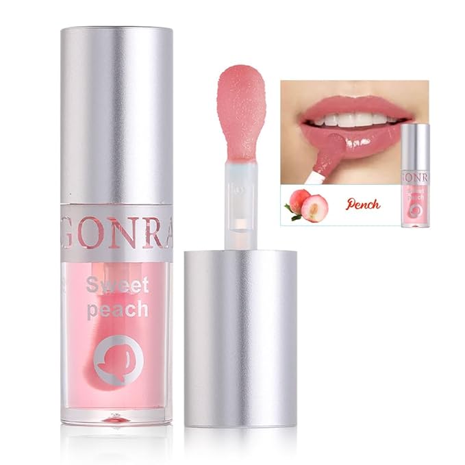 AKARY Hydrating Lip Glow Oil with Big Brush Lip