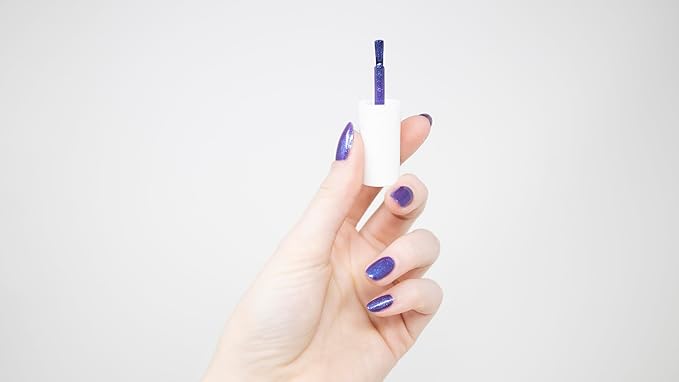 Pacifica Natural Nail Polish – Plant Magic Blue Glitter Nail Polish - Plant Based, Non-Toxic & Clinically Tested - Lasting Colors, Chip-Resistant, Clean Beauty, Dermatologist Approved Tourmaline Stone