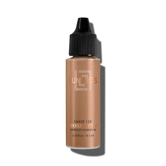 LUMINESS Rose 4-in-1 Airbrush Foundation - Shade 120, 0.50 oz