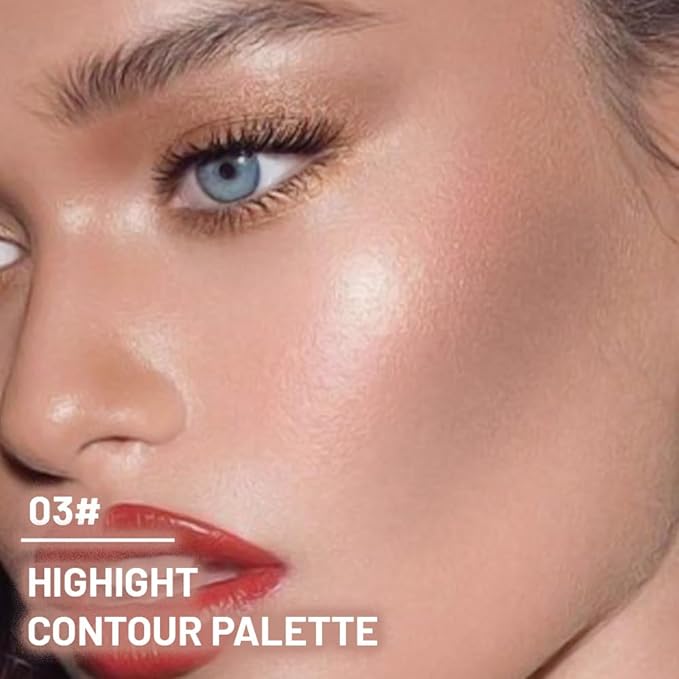 3 IN 1 Brown Nude Face Highlight Bronzer