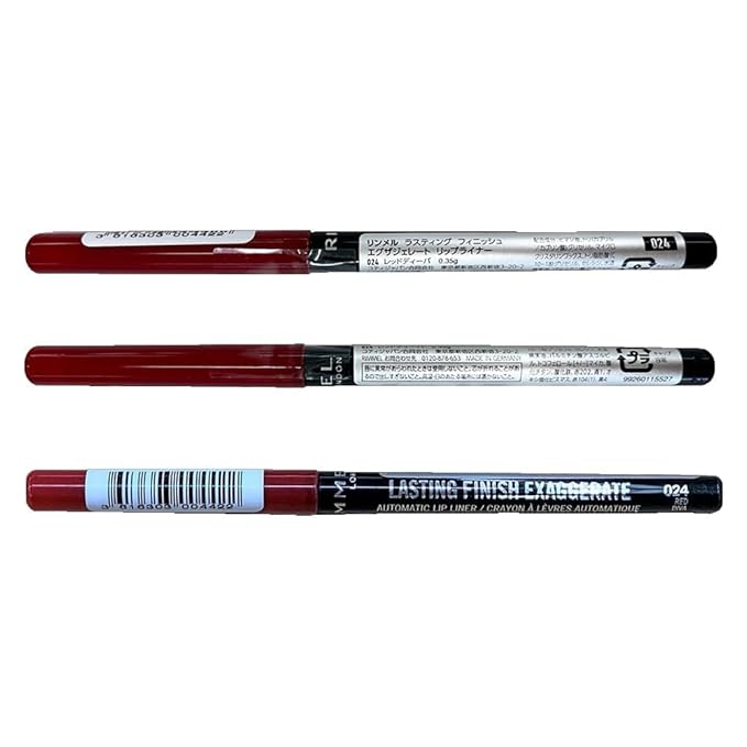 Rimmel Lasting Finish Exaggerate Automatic Lip Liner - Rich, Smooth Formula, Long Lasting - 024 Red Diva, .01oz