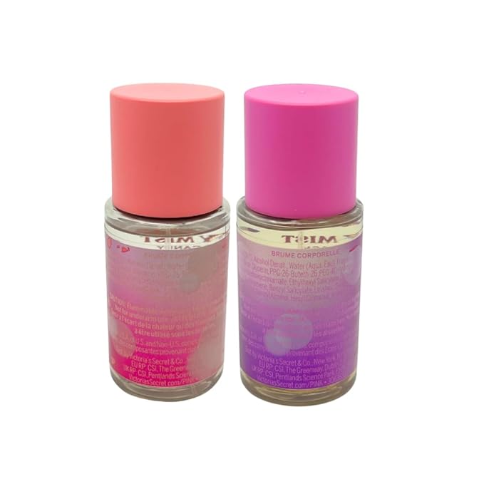 Victoria's Secret Pink Bubbly Body Mist Travel Size 2.5 fl oz (Warm & Cozy and Fresh & Clean)