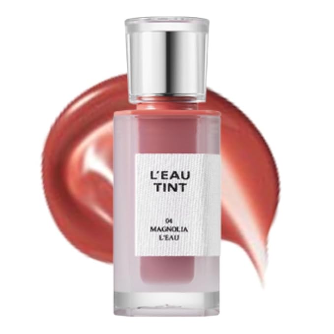BBIA L’EAU Tint – Glossy & Glow Lip Stain, Watery Lip Tint, Non-Sticky, High Shine Finish, Long-lasting, Moisturizing, Lightweight, Natural, Daily Use, Vegan, Korean Lip Makeup (04 MAGNOLIA L'EAU)
