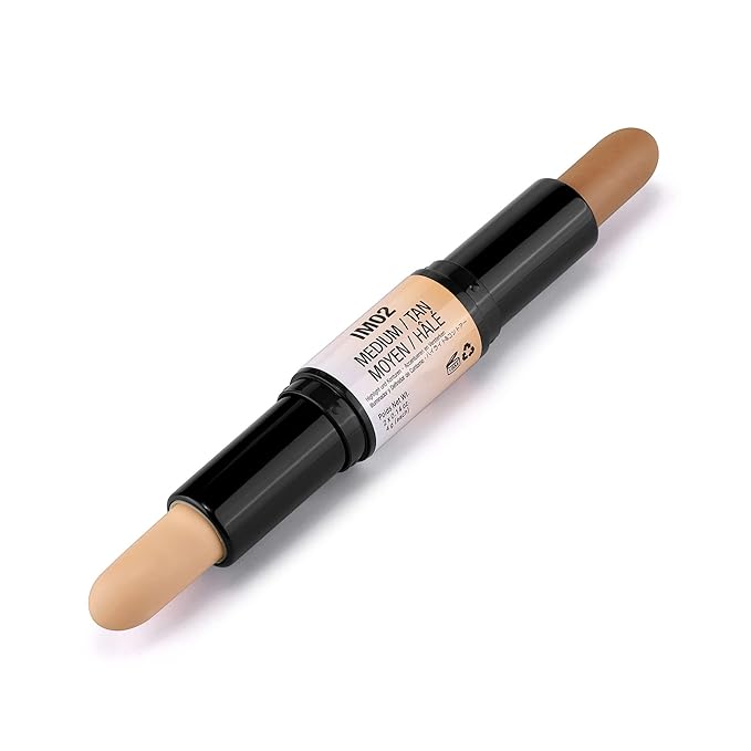 4 Colors Highlight and Contour Stick,Dual-Ended Full Coverage Stick Set