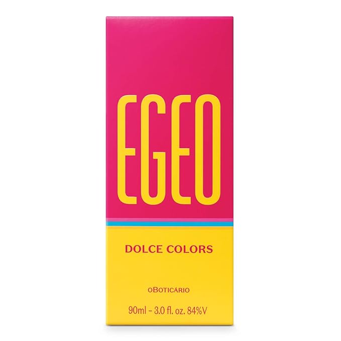 O Boticário Egeo Dolce Colors Eau de Toilette, Floriental Fruital Scented Fragrance Perfume for Women, 3 Ounce