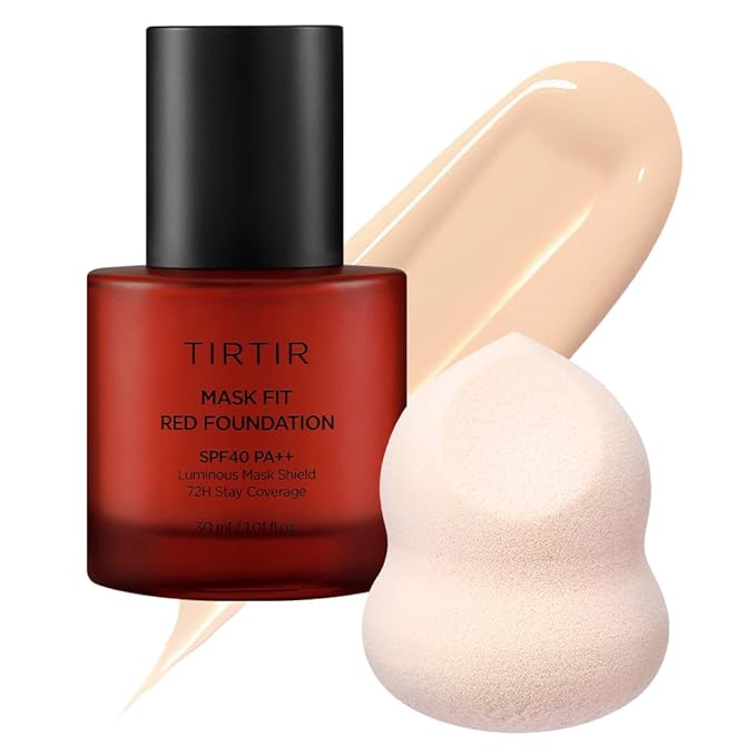 TIRTIR Mask Fit Red Foundation + Puff Set 21N Ivory