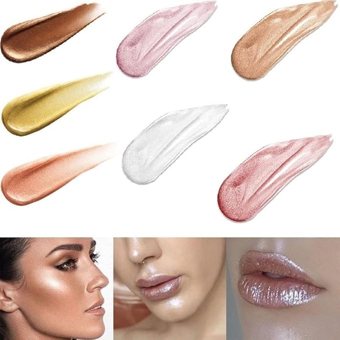 2 Pack Body Luminizer,Shimmer Body Highlighter Makeup Liquid Body