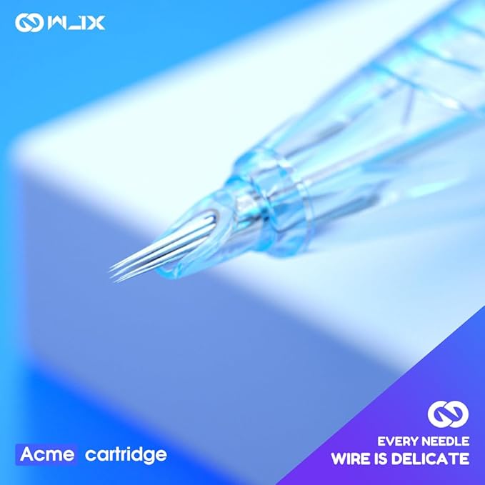 WJX Tattoo Cartridges 20Pcs Disposable Needles Round Liner 1009RL