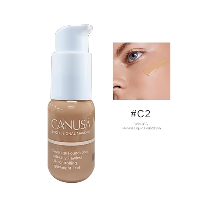 CANUSA Flawless Liquid Foundation (C2 Sandy Yellow)