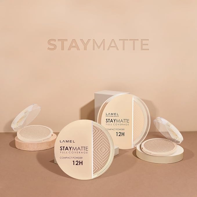 Lamel Stay Matte Compact Powder - Light Natural