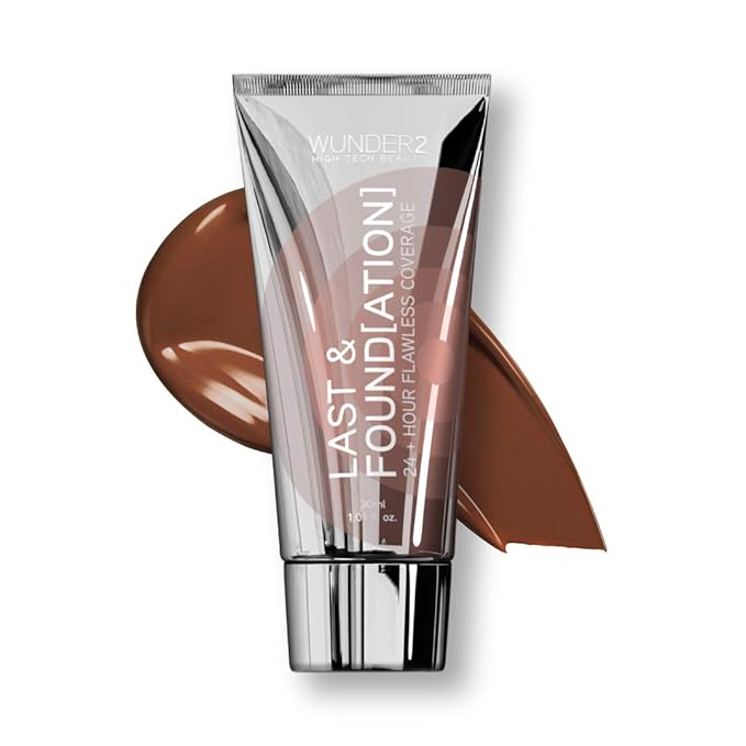 WUNDERBROW Full Coverage Foundation, Last & Found[ation] – Waterproof, Espresso