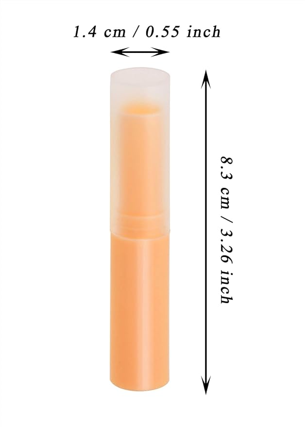 0.14oz Empty Flavored Lip Balm Container (Orange)