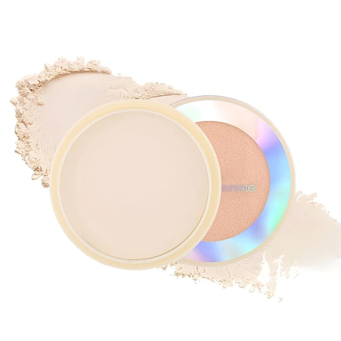 Oil Control Face Pressed Powder, Ultra-Fine Lightweight Face
