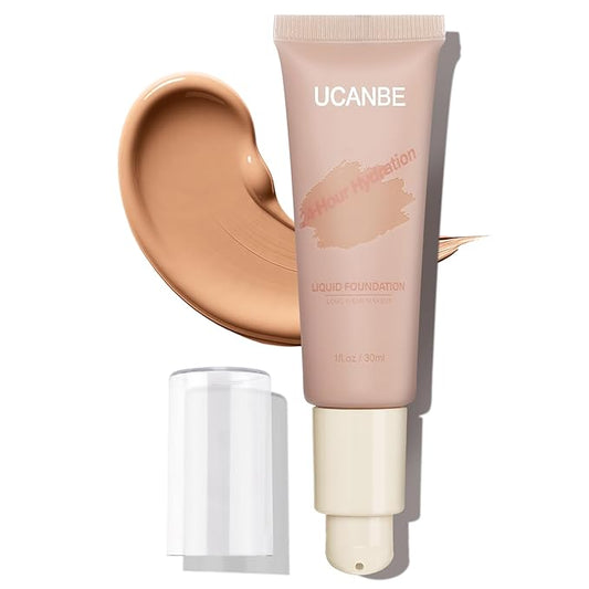 UCANBE Matte Liquid Foundation Makeup, Medium to Full fl. oz.