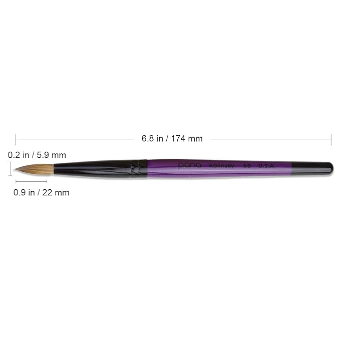 Professional purple wood kolinsky acrylic