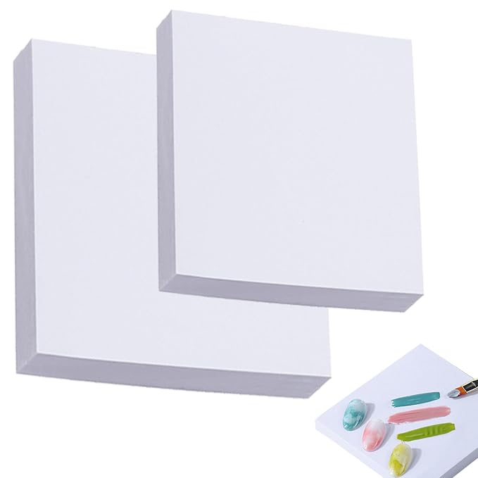 100Pcs Nail Art Polish Palette Paper Disposable Makeup