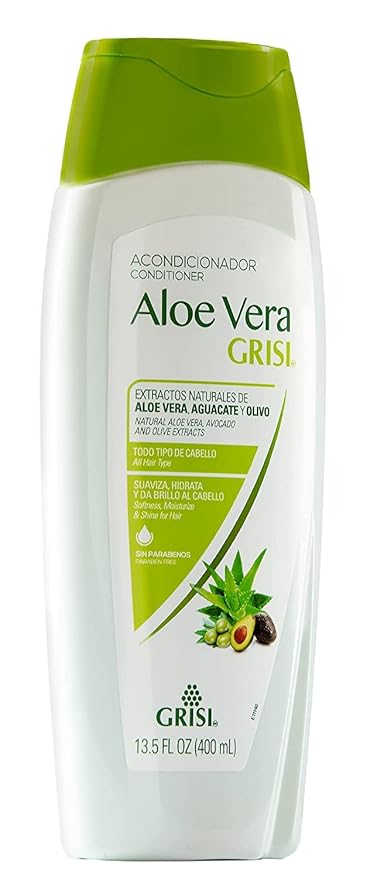 Grisi Aloe Vera Conditioner, 4-Pack of 13.5 FL Oz each, Paraben Free, Moisturizing Conditioner with Aloe Vera Extract for Soft and Shiny Hair, 27 Fluid Ounces