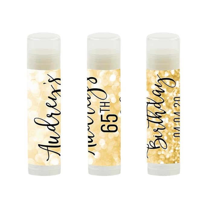 Andaz Press Personalized Milestone Birthday Party Glitter