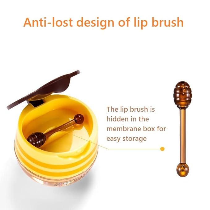 2 Pcs Lip Balm Honey Pot,Honey