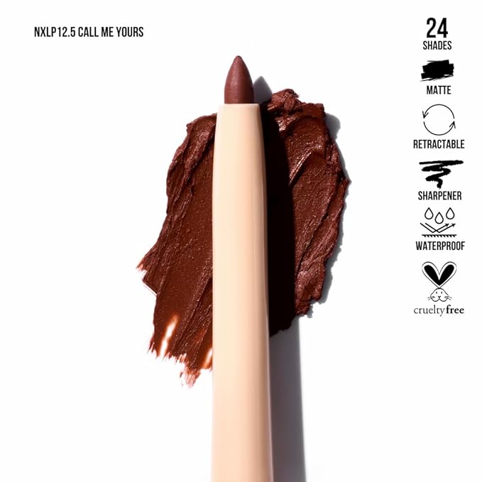 Retractable Waterproof Lip Liner with Built-in Sharpener by Beauty Creations NUDEX Collection (Call Me Yours 12.5)