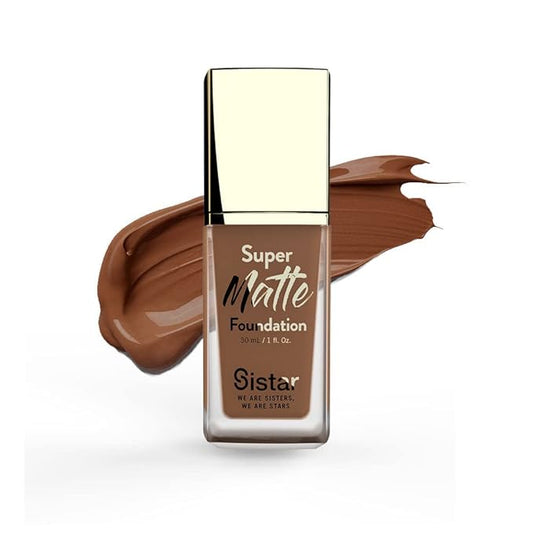 Sistar Super Matte Foundation Perfecting Liquid Foundation Full oz. (Sienna) 30 mL