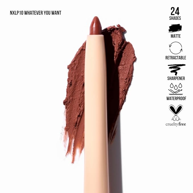Retractable Waterproof Lip Liner with Built-in Sharpener by Beauty Creations NUDEX Collection (Whatever You Want 10)