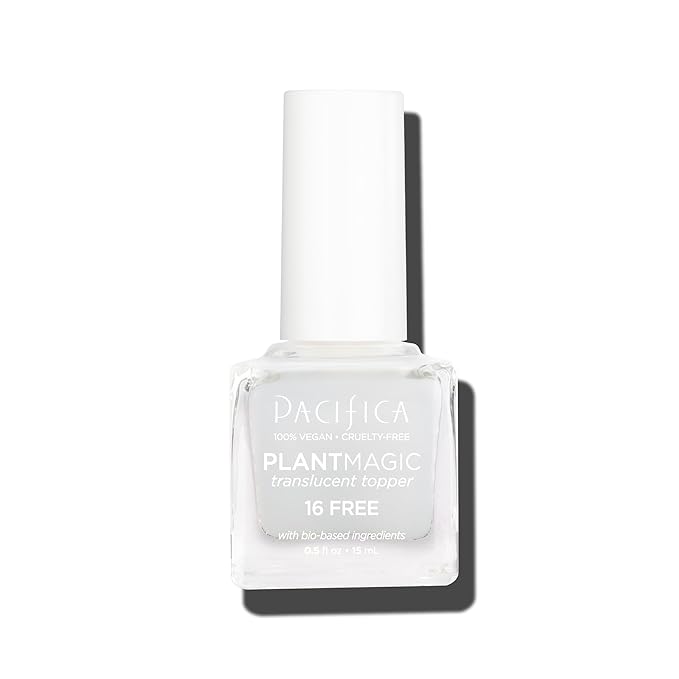 Pacifica Natural Nail Polish – Plant Magic Translucent Pearl White Nail Polish - Plant Based, Non-Toxic & Clinically Tested - Lasting Colors, Chip-Resistant, Clean Beauty, Dermatologist Approved Matte