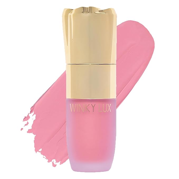 Winky Lux Cheeky Rose Liquid Blush, Gel-Cream Blush with Buildable Color, Lightweight Velvet Finish for Long Lasting Color, Cool Pink, Lovely