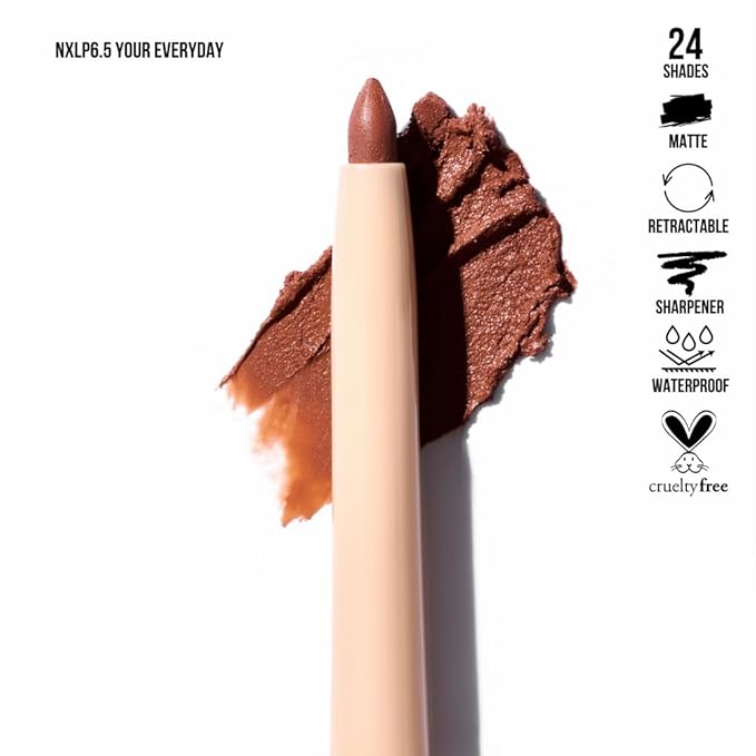 Retractable Waterproof Lip Liner with Built-in Sharpener by Beauty Creations NUDEX Collection (Your Everyday 6.5)