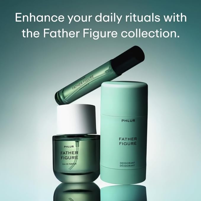 PHLUR Father Figure Eau de Parfum - Full Size Perfume for Women & Men Fragrance - Green Fresh Fig Perfume with Iris, Jasmine, Patchouli, Sandalwood & Vanilla (50mL)