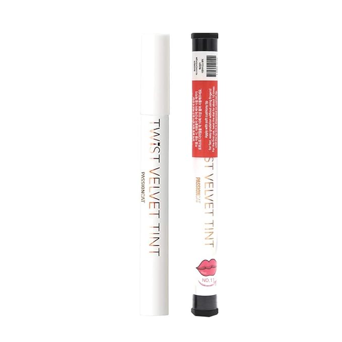 Long Lasting Lip Stain for Lips and Cheek Tint | High Pigment Color | lightweight Matte Finish | Weightless | Full Coverage | Twist Velvet Tint #11 (No.11)