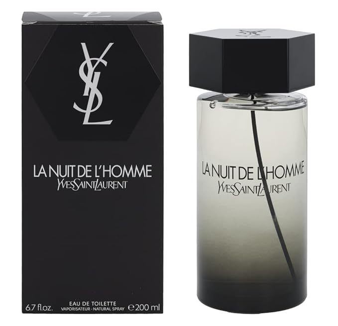 Yves Saint Laurent L'Homme La Nuit De Eau De Toilette Spray for Men, 6.7 Ounce