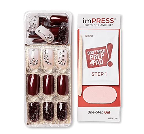 Impress ImPress Press-On Manicure Medium Length Nails Couture BIPL100F Quartz, 30 Count (Pack of 1)