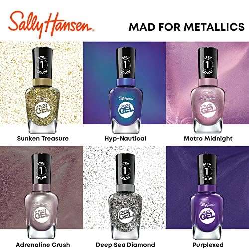 Sally Hansen Miracle Gel™, Hyp-nautical, Long Lasting, Gel-Like Formula, No UV Lamp Needed, Blue Nail Polish