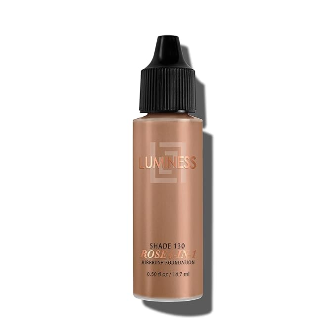 LUMINESS Rose 4-in-1 Airbrush Foundation - Shade 130, 0.50 oz