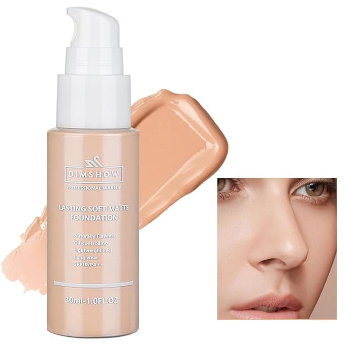 Flawless Matte Liquid Foundation Makeup, Vegan & Cruelty-Free, (04, ) 30ml