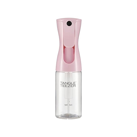 TANGLE TEEZER Travel-Size Fine Mist Continuous Spray Bottle, Reusable and Refillable, for Hair Detangling and Styling, 6.1 oz, Millennial Pink