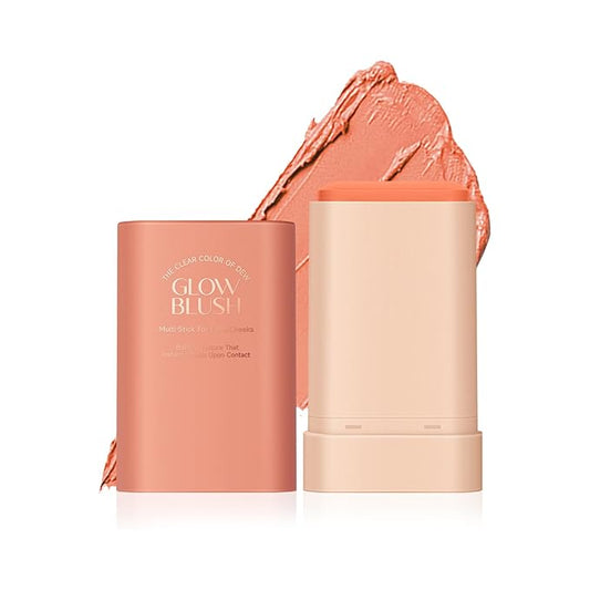 DAGEDA Cream Blush For Cheeks, 2-in-1 Face Blush Makeup (Coral)