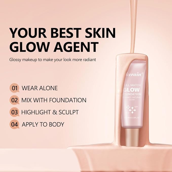 Full Match Glow Foundation, Enhance Foundation Natural Glow,