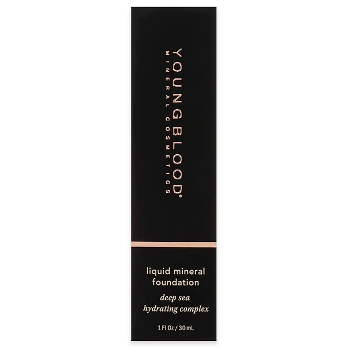 Youngblood Liquid Mineral Foundation, Sun Kissed | Lightweight, Free, Gluten-Free