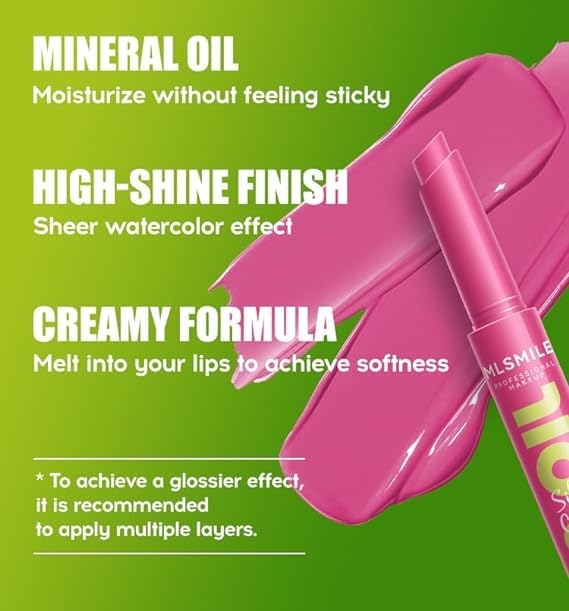 3 Colors Fat Lip Oil Click Slick,Non-stick High