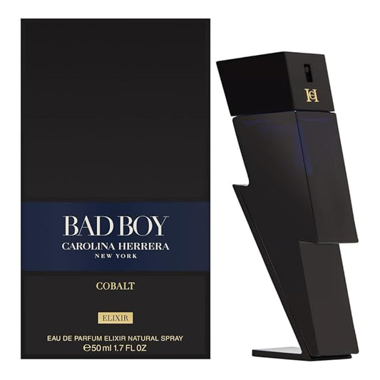 Carolina Herrera Bad Boy Cobalt Elixir Eau De Parfum Spray for Men,1.7 Ounce