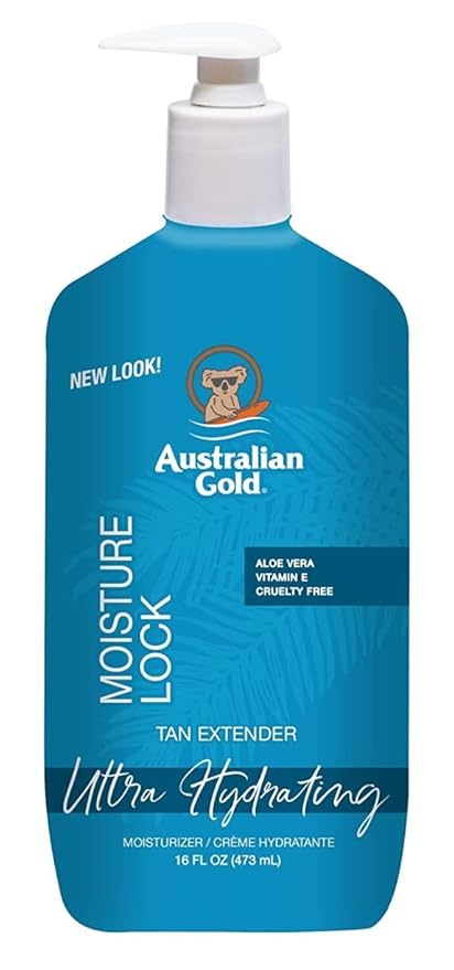 Australian Gold Moist Lock Tan Extender 16 Ounce Pump (473ml) (6 Pack)