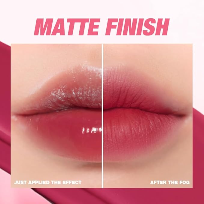 LANGMANNI Lip Oil Tint | Hydrating & Long-Lasting Lip Stain | Moisturizing And High Gloss Makeup,Non-Sticky Lip Stain For Watery And Silky Smooth Lips(#6 Spicy Red)