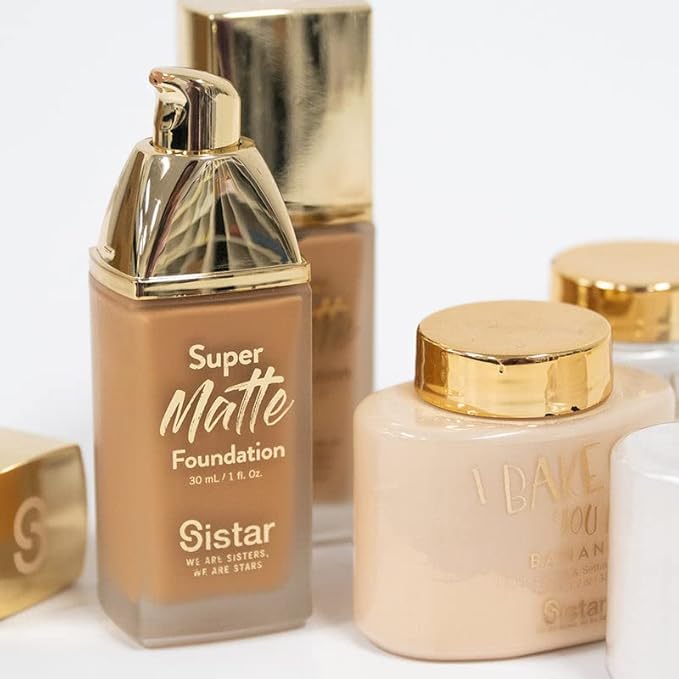 Sistar Super Matte Foundation Perfecting Liquid Foundation Full oz. (Mahogany) 30 mL