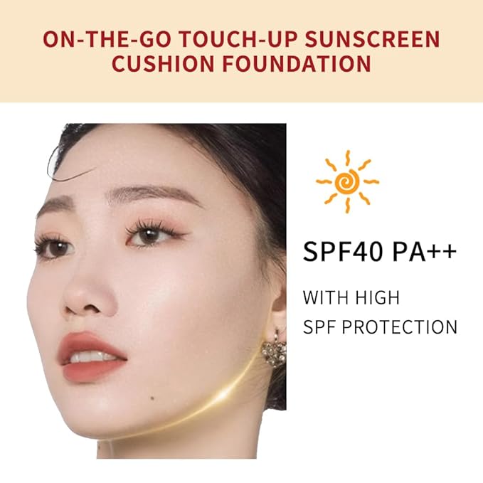 Flawless Glass Skin with Cushion Foundation - Long-lasting, (Latte, ) 18g