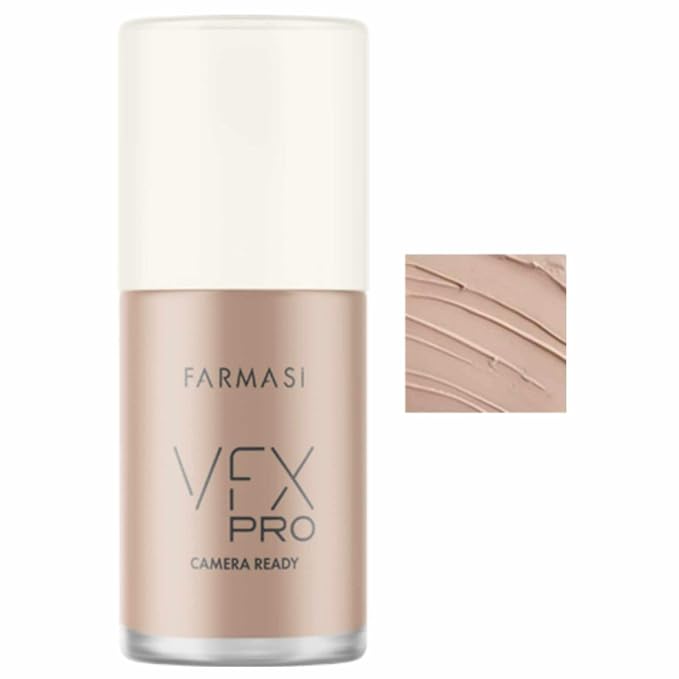 FARMASi Vfx Pro Foundation, Full Coverage Liquid Cream, Medium 10 30 ml